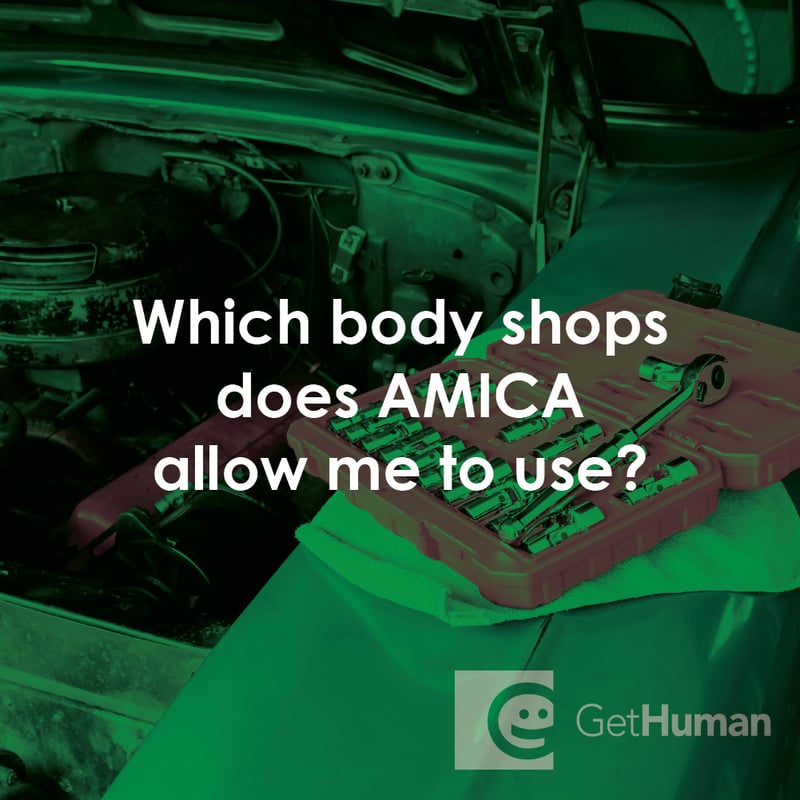 Which Body Shops Does Amica Allow Me to Use?