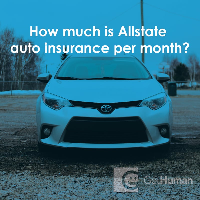 How Much Is Allstate Auto Insurance Per Month?