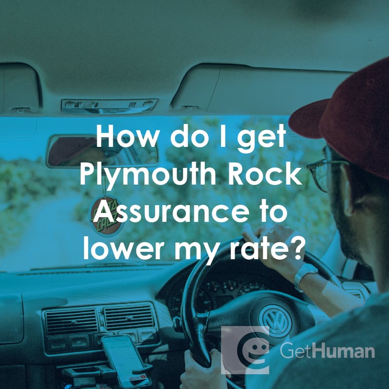 How Do I Get Plymouth Rock Assurance to Lower My Rate?