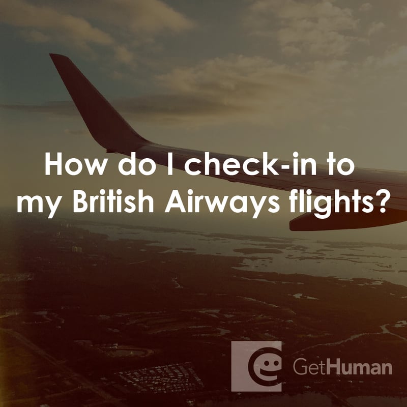 How Do I Check-In to My British Airways Flights?