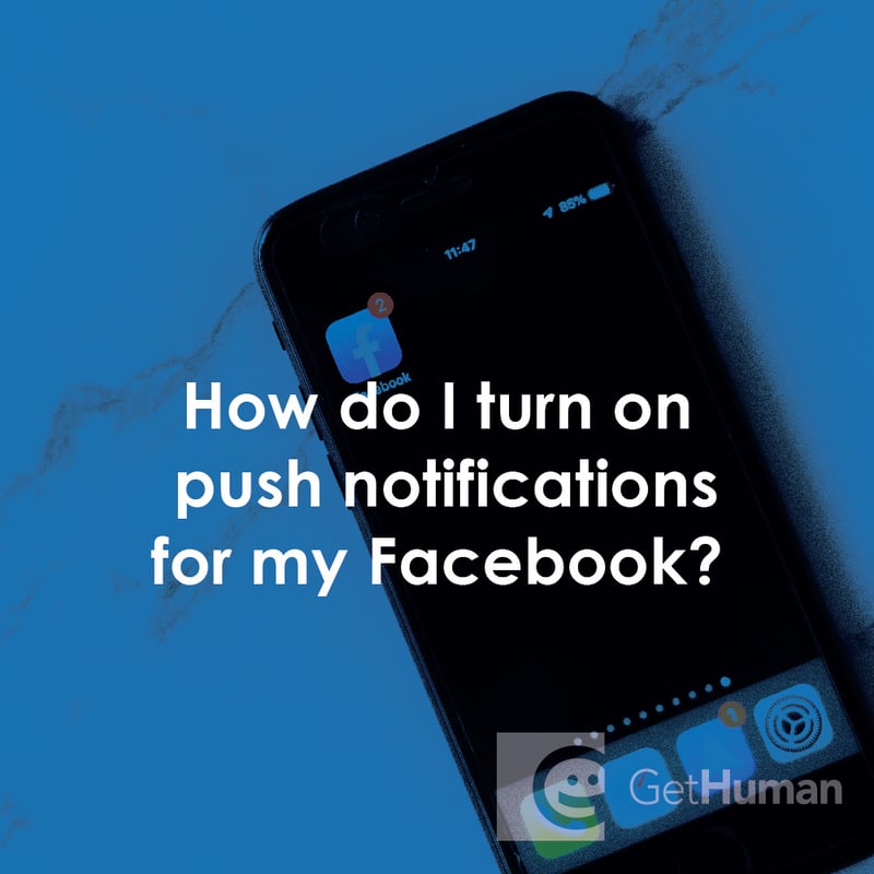 How Do I Turn on Push Notifications for My Facebook?