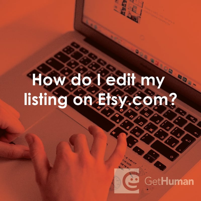 How Do I Edit My Listing on Etsy.com?