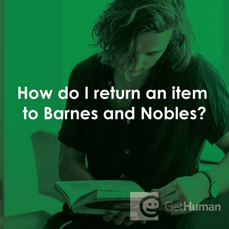 How Do I Return an Item to Barnes and Nobles?