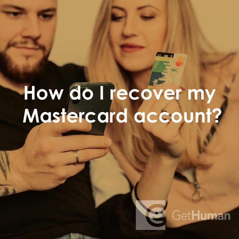 How Do I Recover My MasterCard Account?