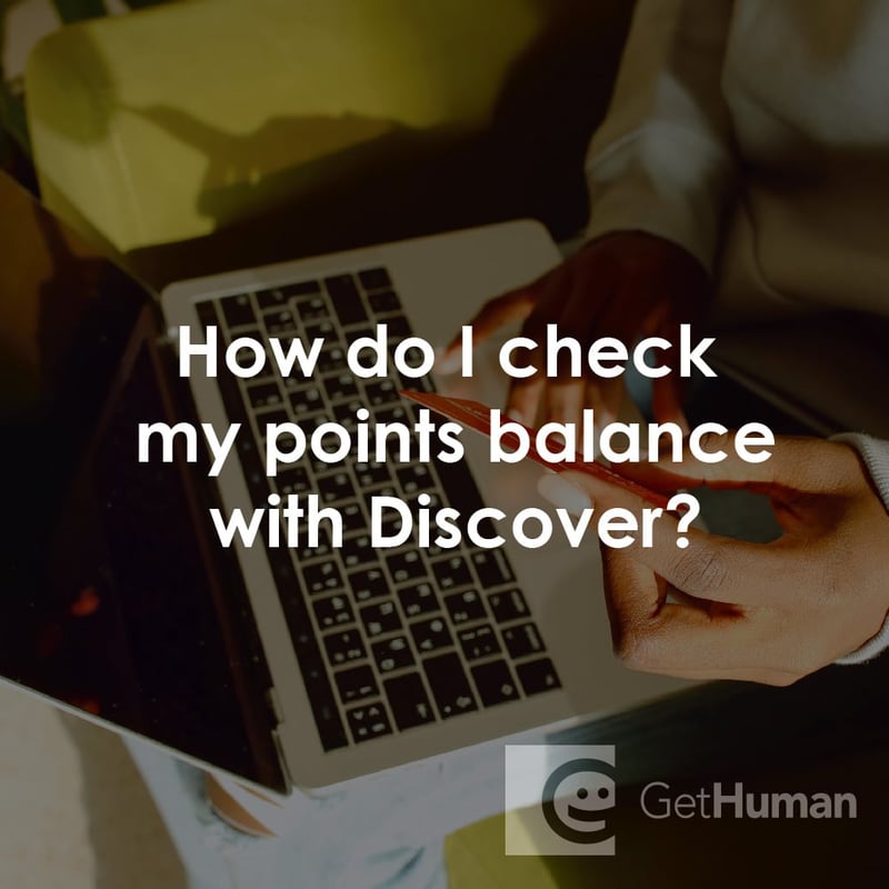 How Do I Check My Points Balance with Discover?