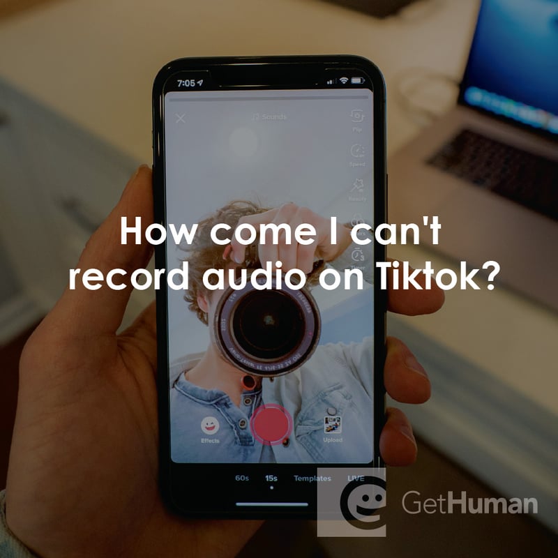 How Come I Can't Record Audio on TikTok?