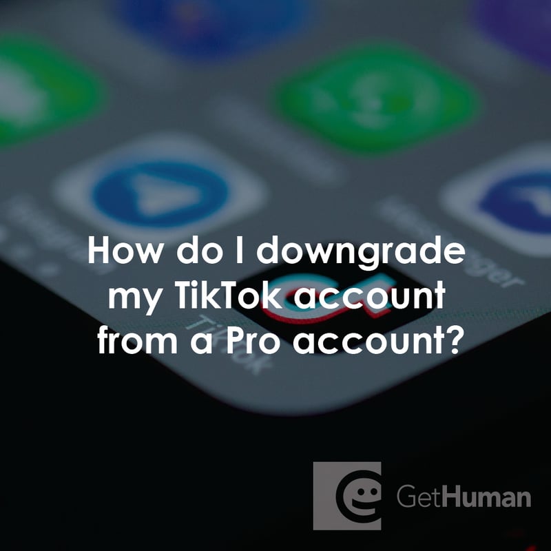 How Do I Downgrade My TikTok Account from a Pro Account?