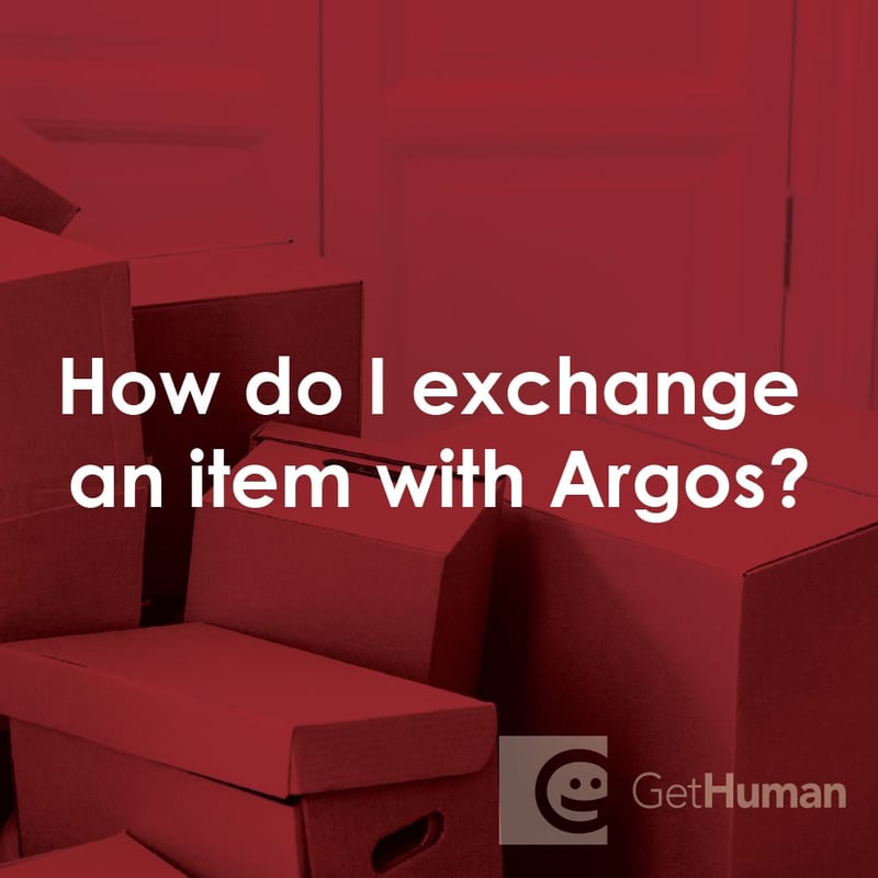 How Do I Exchange an Item with Argos?