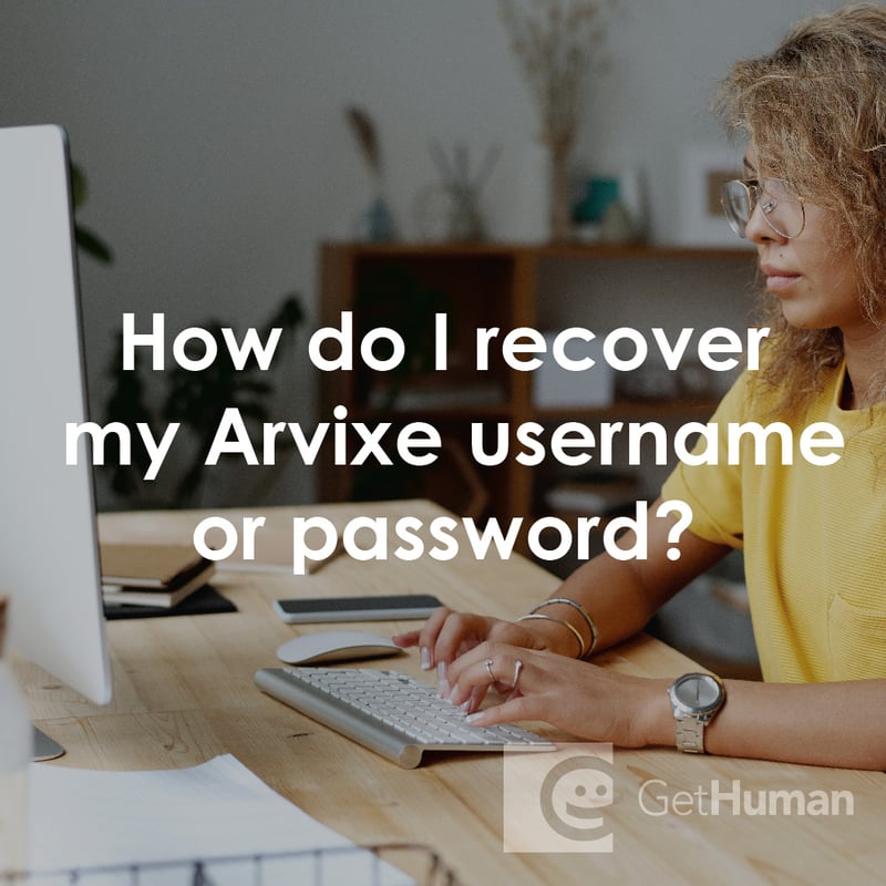 How Do I Recover My Arvixe Username or Password?