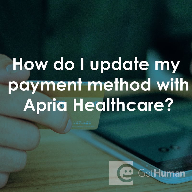 How Do I Update My Payment Method with Apria Healthcare?
