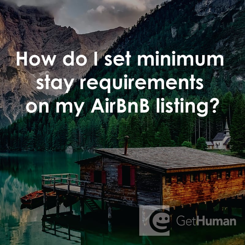 How Do I Set Minimum Stay Requirements on My AirBnB Listing?