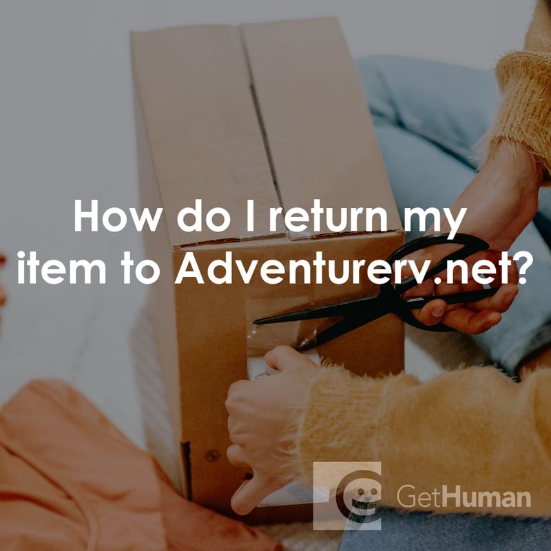 How Do I Return My Item to Adventurerv.net?