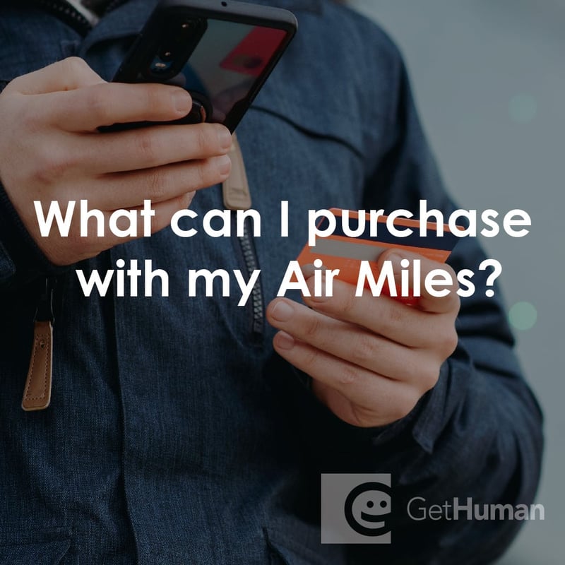 What Can I Purchase with My Air Miles?