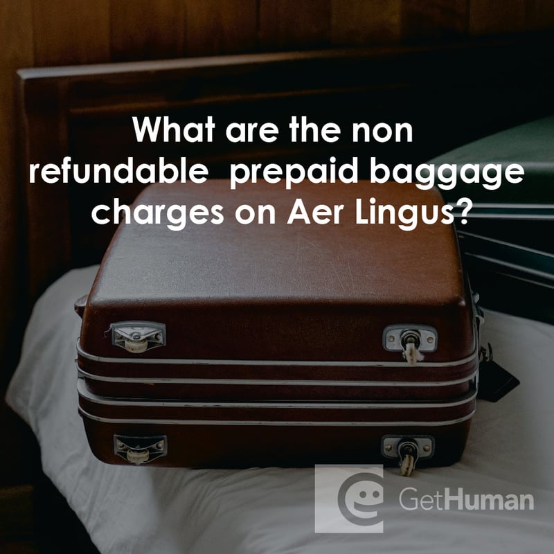 What Are the Non Refundable Prepaid Baggage Charges on Aer Lingus?