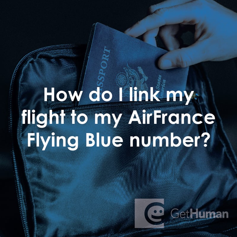 How Do I Link My Flight to My Airfrance Flying Blue Number?