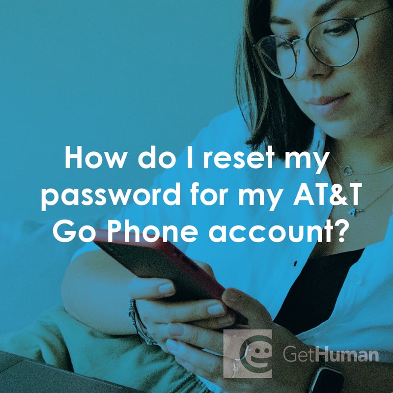 How Do I Reset My Password for My AT&T Go Phone Account?
