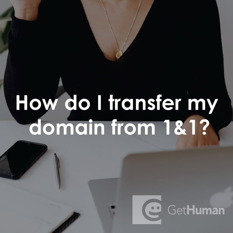 How Do I Transfer My Domain from 1&1?