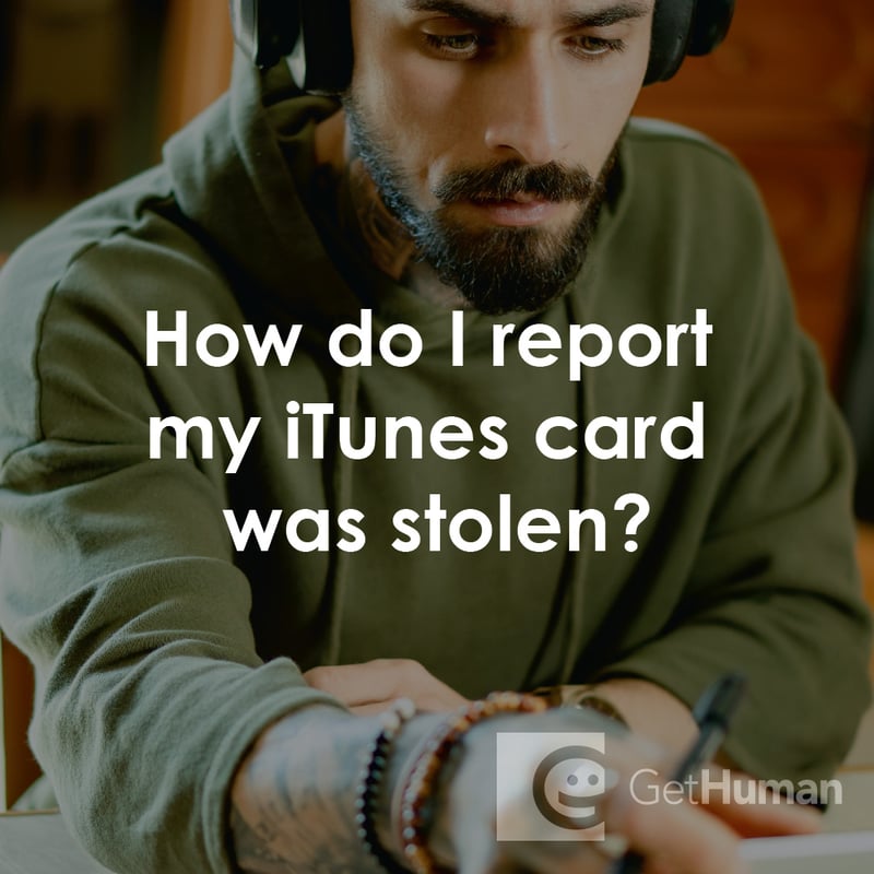 How Do I Report My iTunes Card Was Stolen?