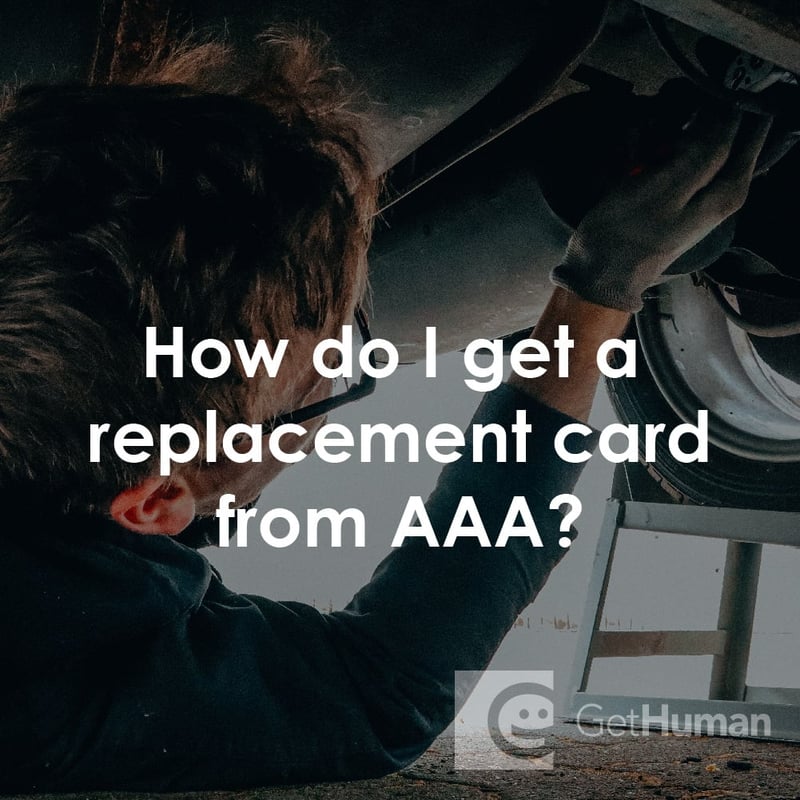 How Do I Get a Replacement Card from AAA?