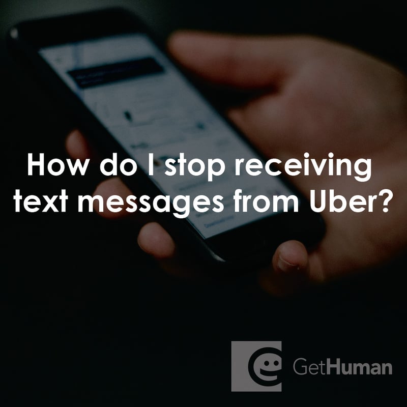 How Do I Stop Receiving Text Messages from Uber?