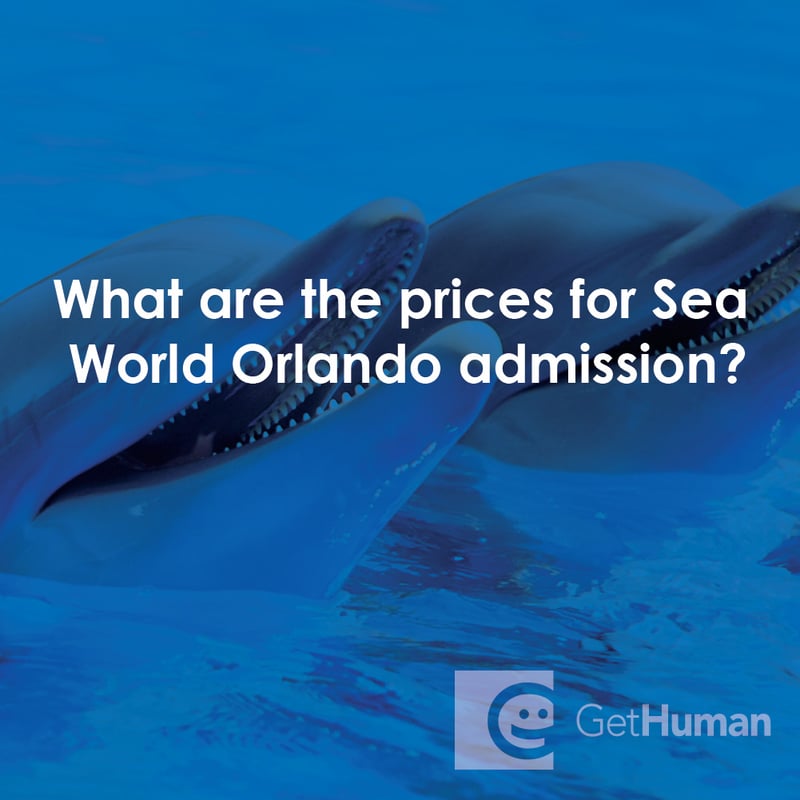 What Are the Prices for Sea World Orlando Admission?
