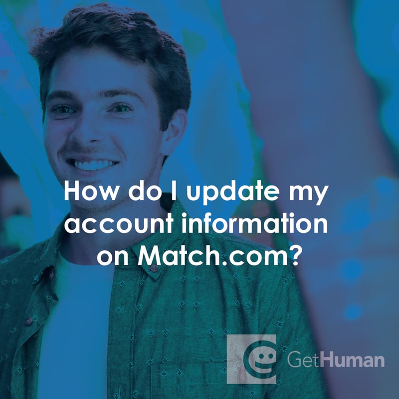 How Do I Update My Account Information on Match.com?