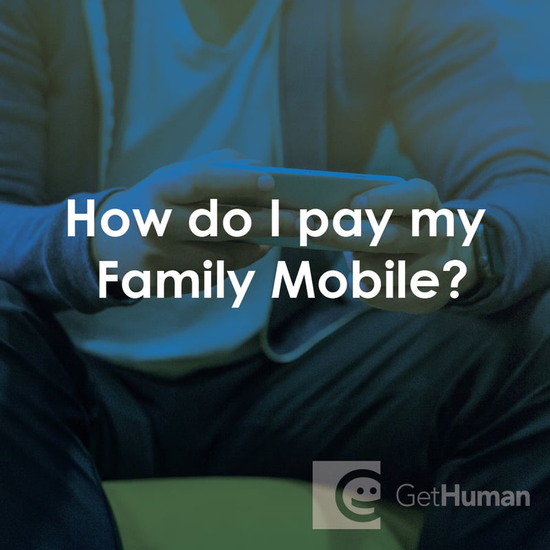 How Do I Pay My Family Mobile?