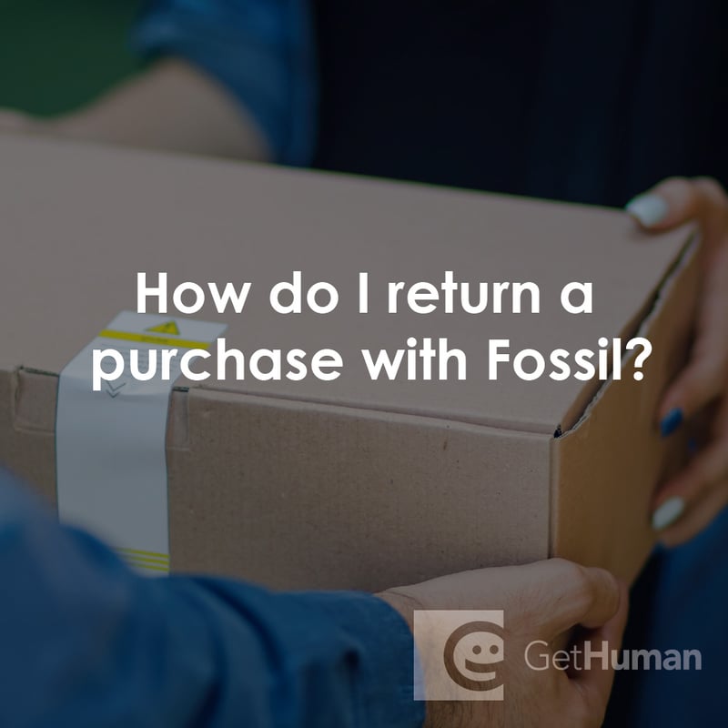 How Do I Return a Purchase with Fossil?