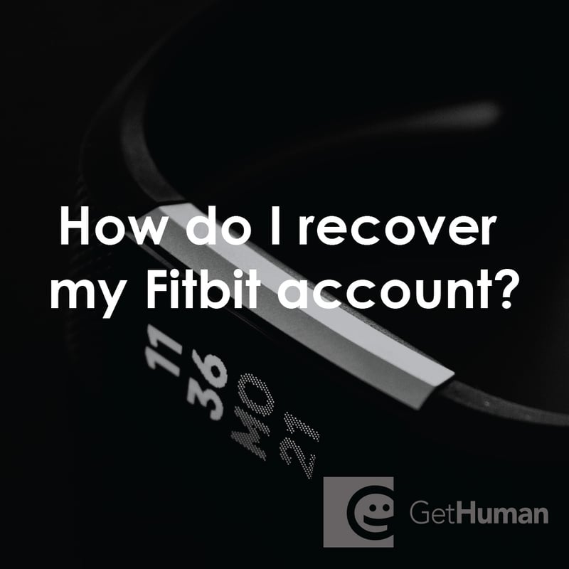 How Do I Recover My Fitbit Account?