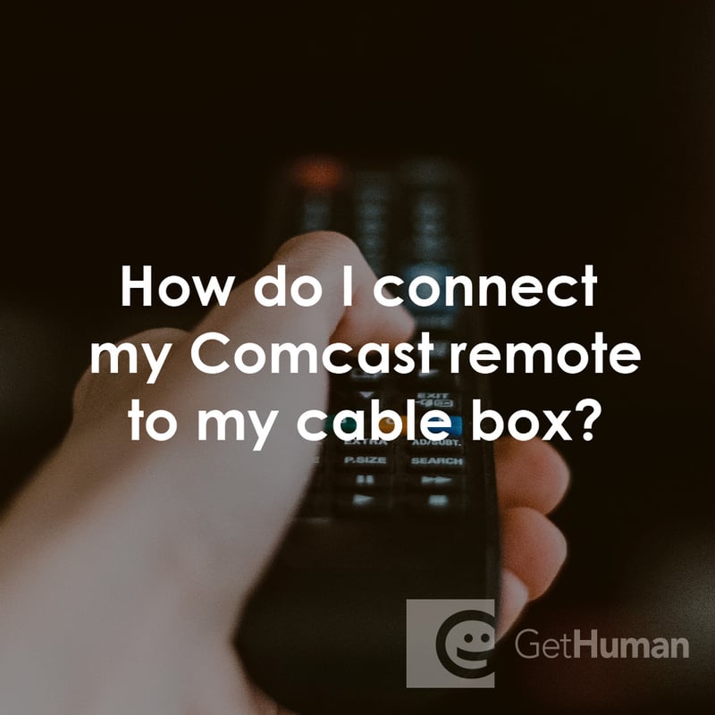 How Do I Connect My Comcast Remote to My Cable Box?
