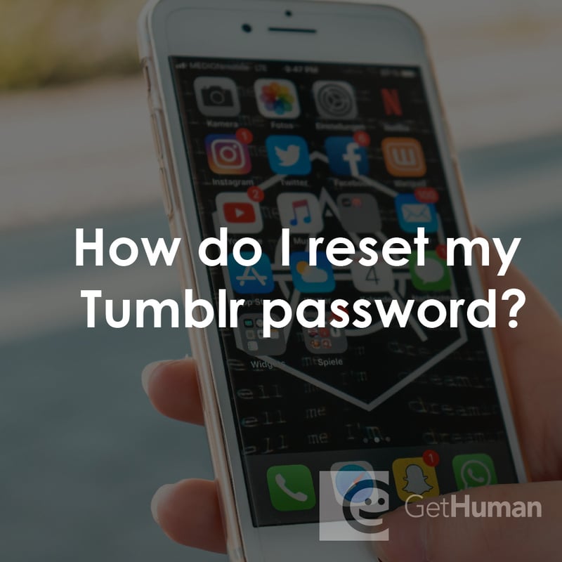 How Do I Reset My Tumblr Password?