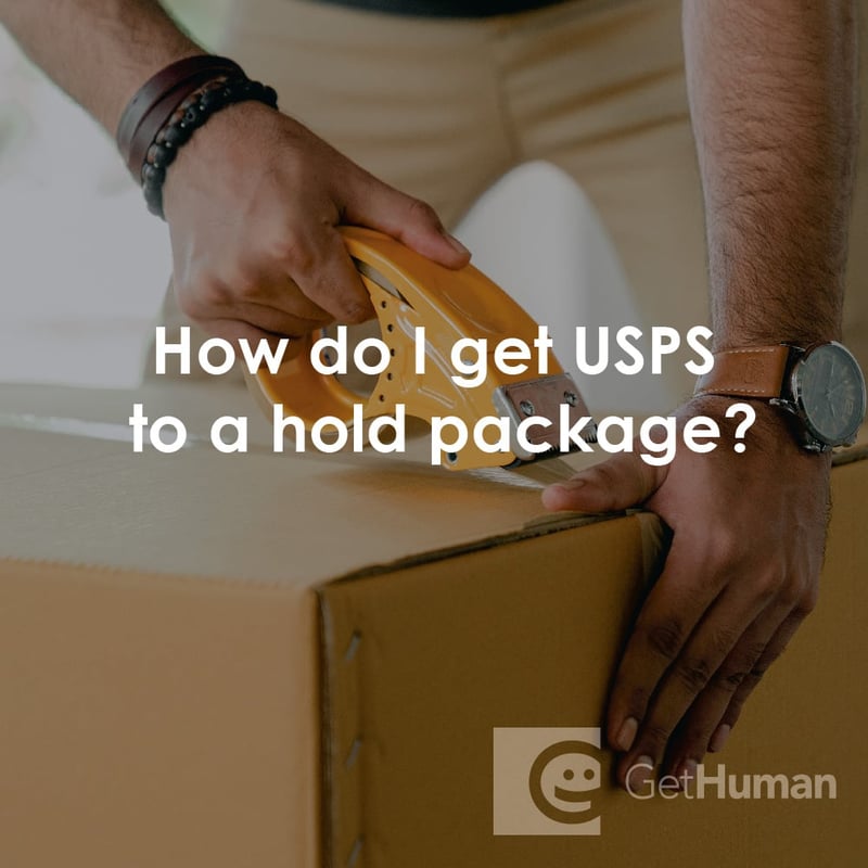How Do I Get Usps to a Hold Package?
