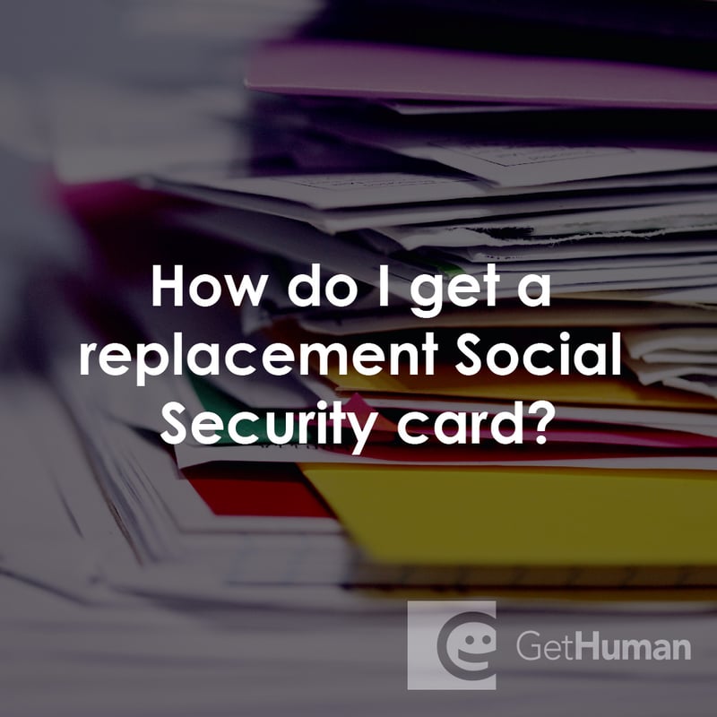 How Do I Get a Replacement Social Security Card?