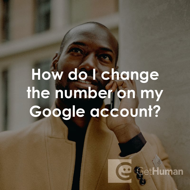 How Do I Change the Number on My Google Account?