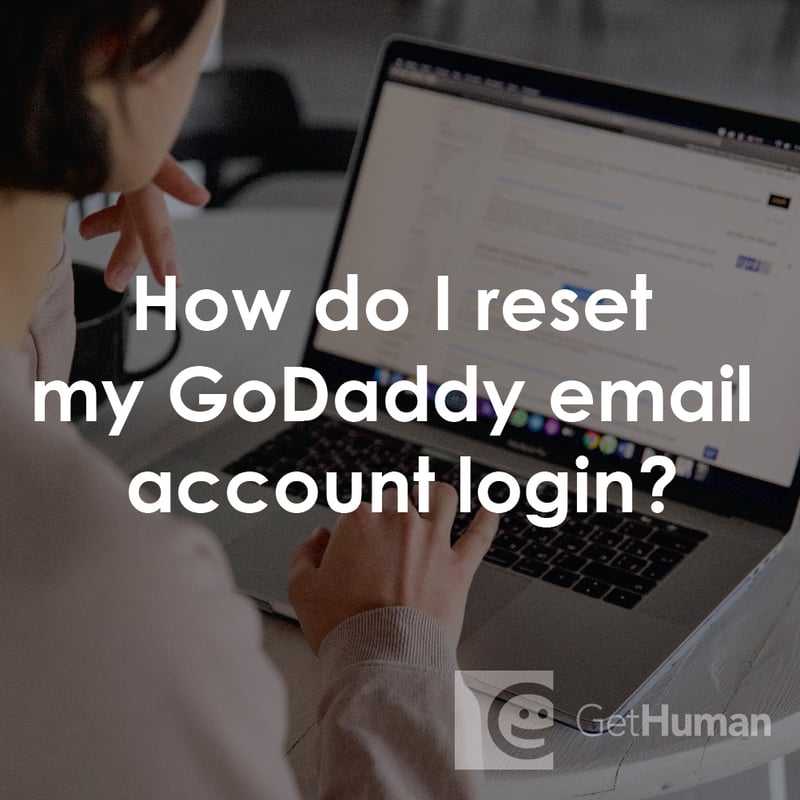 How Do I Reset My Godaddy Email Account Login?
