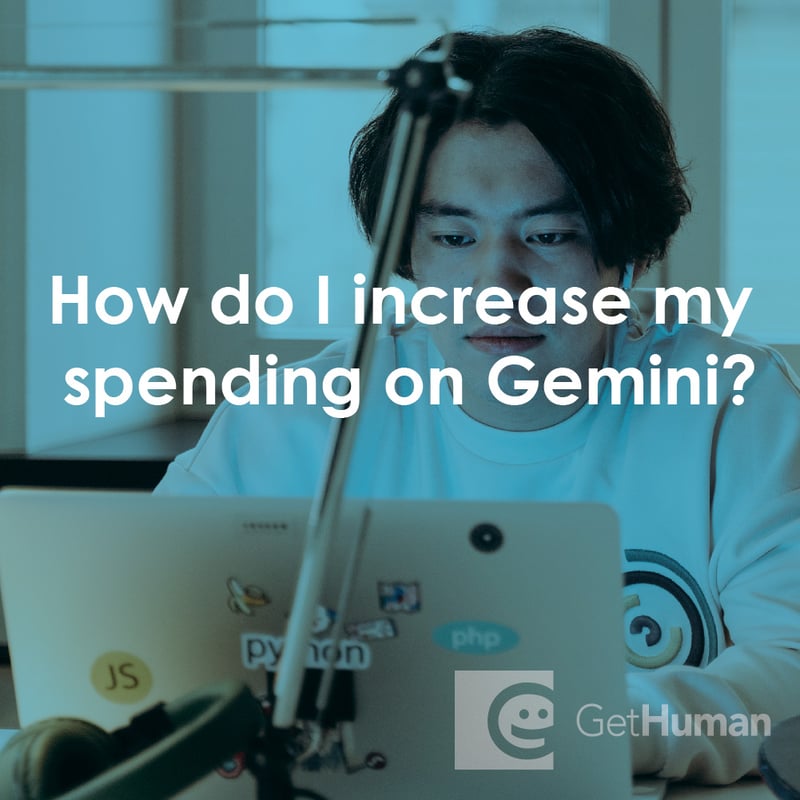 How Do I Increase My Spending on Gemini?