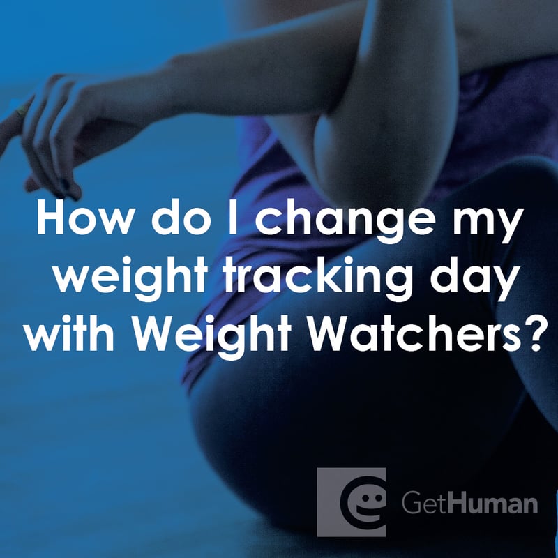 How to Change My Weight Tracking Day with Weight Watchers?