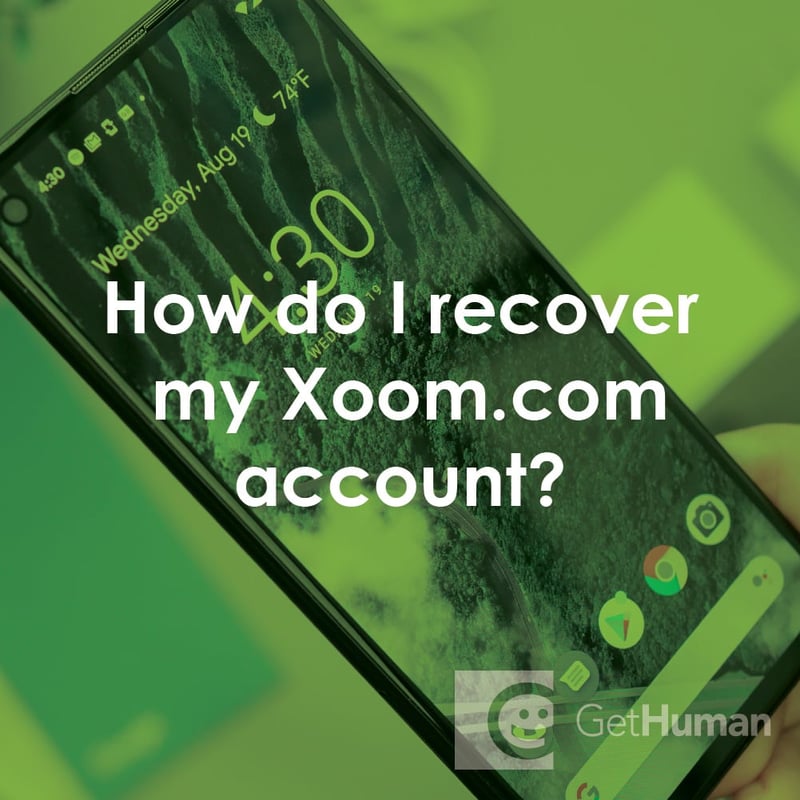 How Do I Recover My Xoom.com Account?