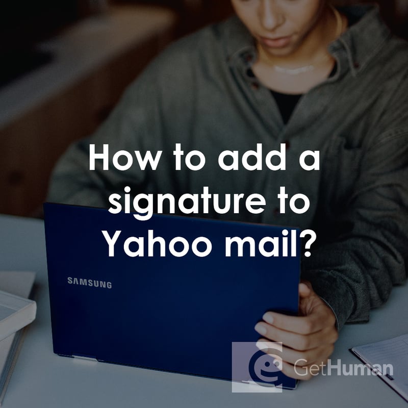 How to Add a Signature to Yahoo Mail?
