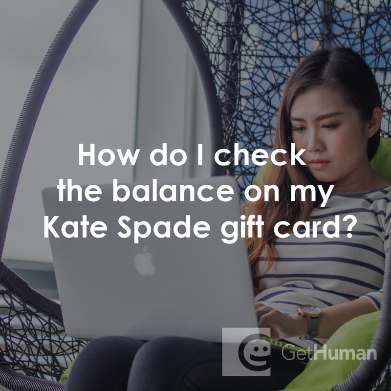How Do I Check the Balance on My Kate Spade Gift Card?