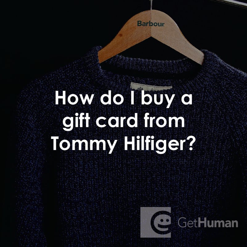 How Do I Buy a Gift Card from Tommy Hilfiger?