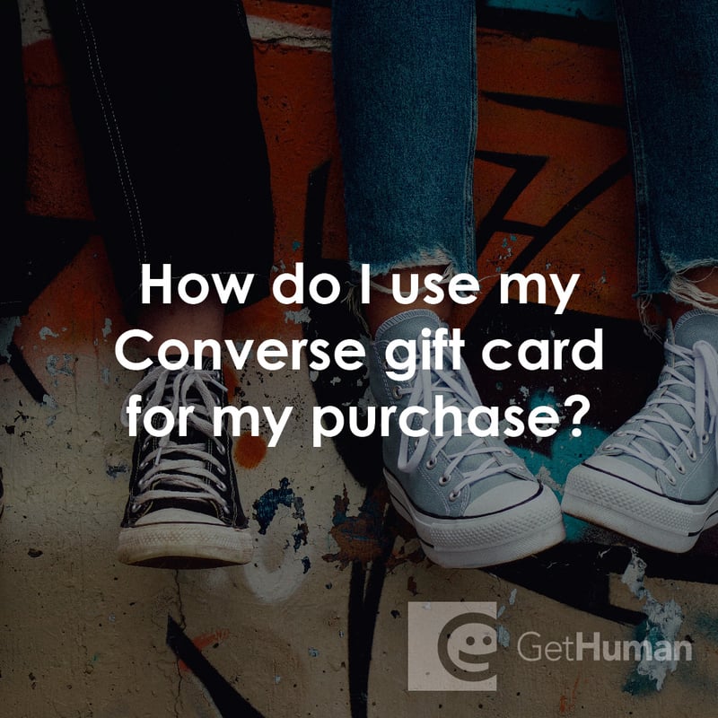 How Do I Use My Converse Gift Card for My Purchase?