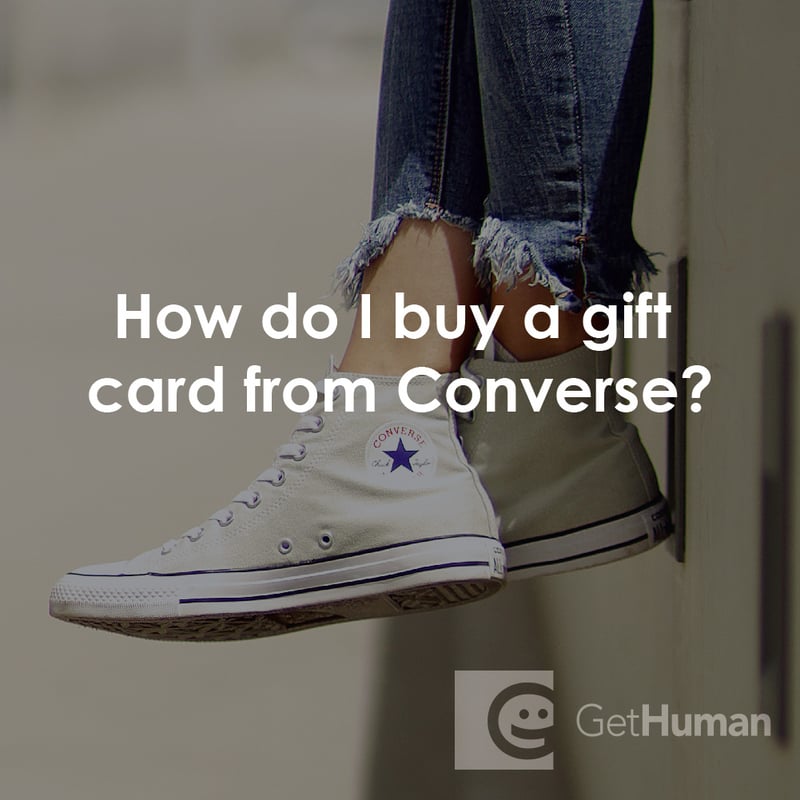 How Do I Buy a Gift Card from Converse?