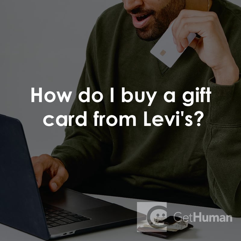 How Do I Buy a Gift Card from Levi's?