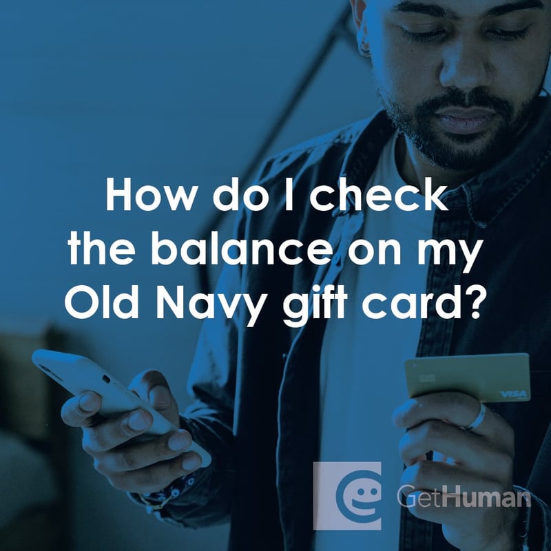 How Do I Check the Balance on My Old Navy Gift Card?