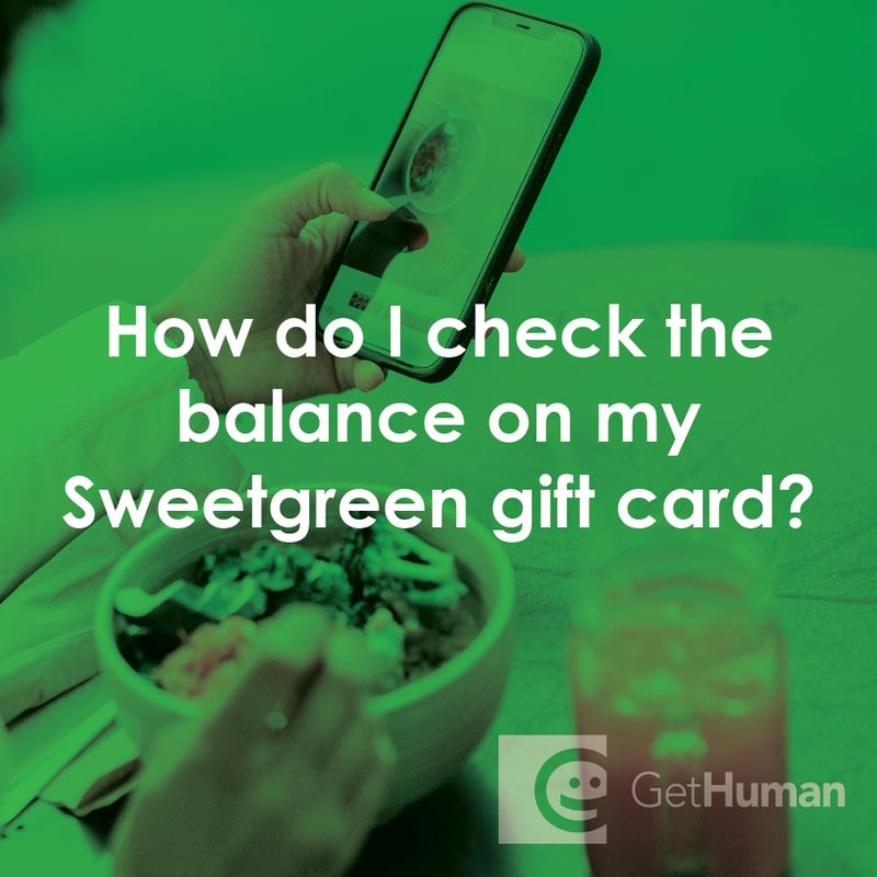 How Do I Check the Balance on My Sweetgreen Gift Card?