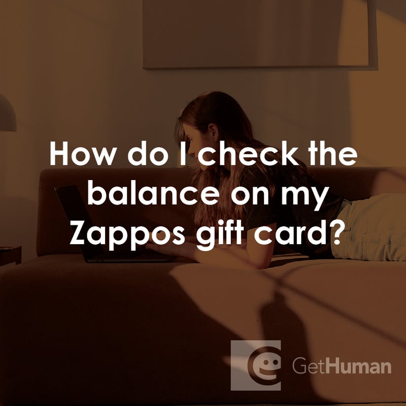 How Do I Check My Zappos Gift Card Balance?
