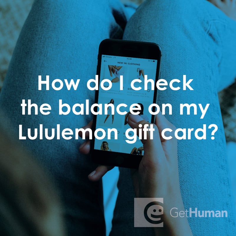 How Do I Check the Balance on My Lululemon Gift Card?