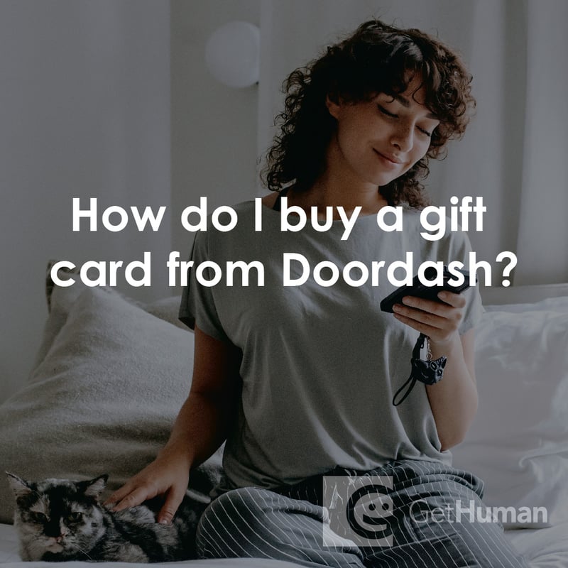 How Do I Buy a Gift Card from DoorDash?