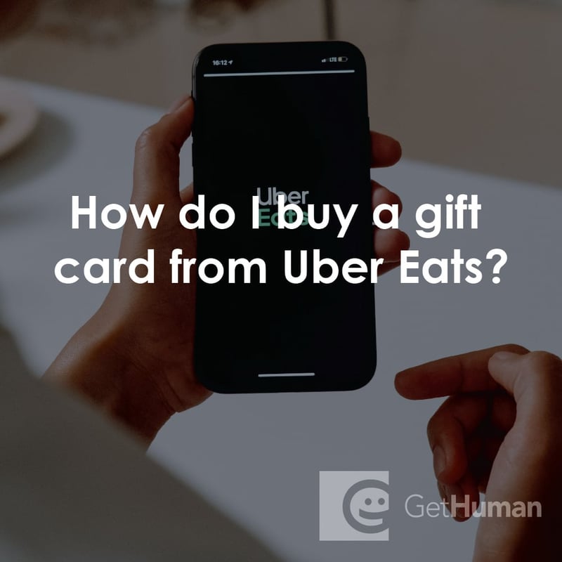 How Do I Buy a Gift Card from Uber EATS?